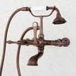 Wall-Mount Telephone Faucet with Lever Handles and 4" Wall Couplers - Oil Rubbed Bronze, , large image number 0
