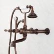 Wall-Mount Telephone Faucet with Lever Handles and 4" Wall Couplers - Oil Rubbed Bronze, , large image number 1