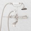 Wall-Mount Telephone Faucet with Lever Handles and 4" Wall Couplers - Polished Nickel, , large image number 1