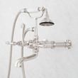 Wall-Mount Telephone Faucet with Lever Handles and 4" Wall Couplers - Polished Nickel, , large image number 3