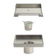 6" Cohen Square Tile-In Shower Drain - Brushed Stainless Steel, , large image number 12