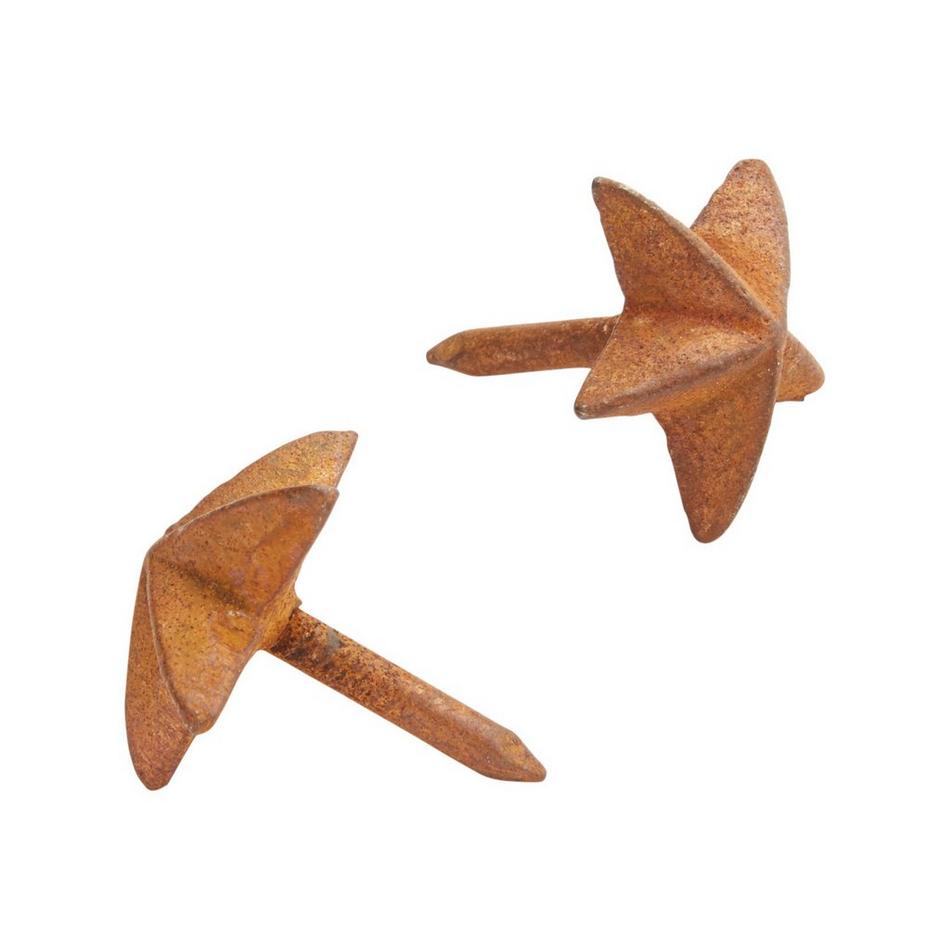 Hand-Forged Iron Star Clavos - Set of 6, , large image number 1
