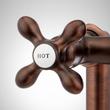 Deck-Mount Telephone Faucet - Cross Handles - 4" Deck Couplers - Oil Rubbed Bronze, , large image number 3