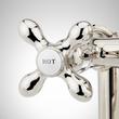 Deck-Mount Telephone Faucet - Cross Handles - 4" Deck Couplers - Polished Nickel, , large image number 3