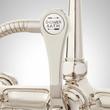 Deck-Mount Telephone Faucet - Porcelain Lever Handles - 4" Deck Couplers - Polished Nickel, , large image number 5