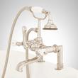 Deck-Mount Telephone Faucet - Porcelain Lever Handles - 4" Deck Couplers - Polished Nickel, , large image number 4