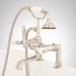 Deck-Mount Telephone Faucet - Porcelain Lever Handles - 4" Deck Couplers - Polished Nickel, , large image number 2