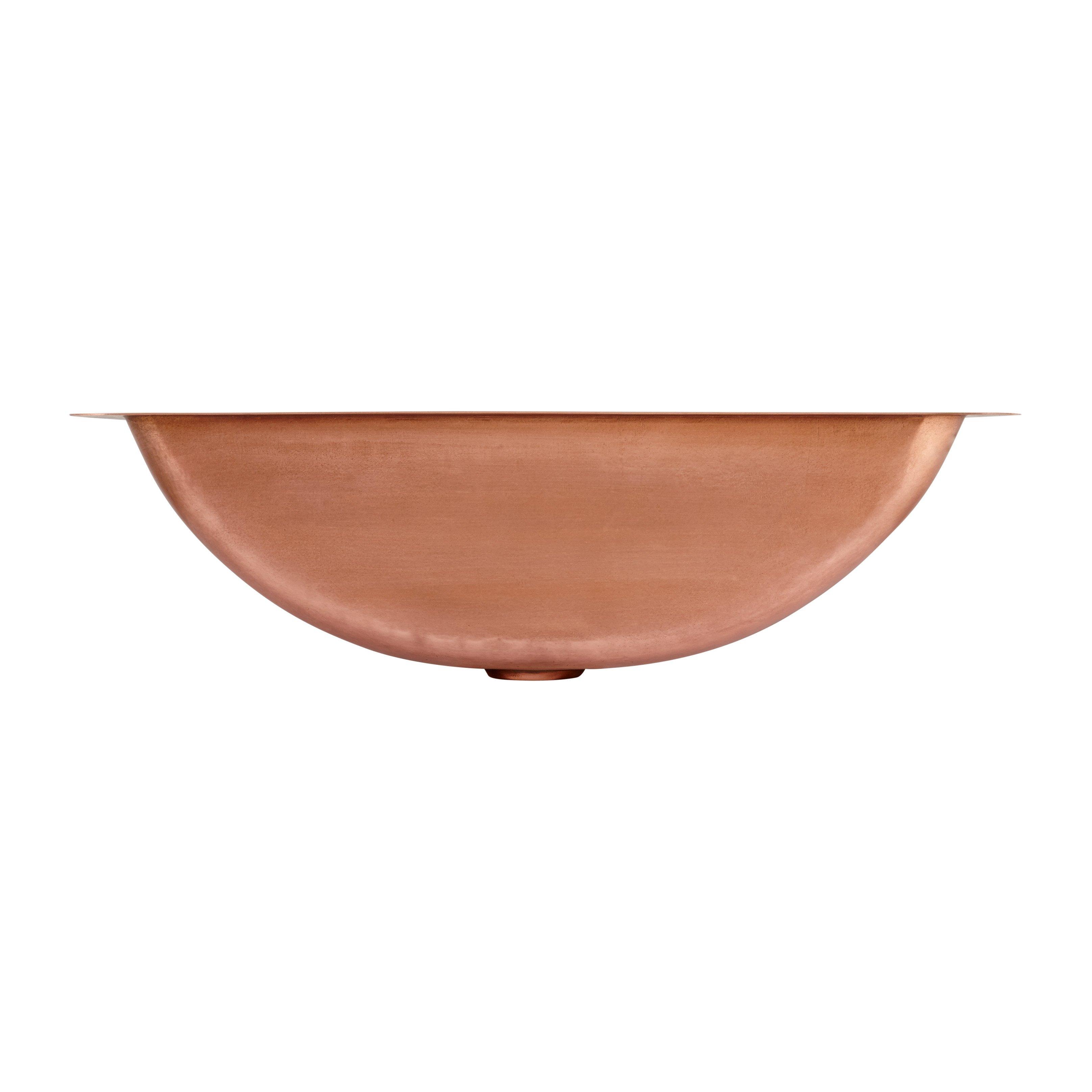 Rectangular Hammered Copper Undermount Sink | Signature Hardware