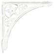 Star Cast Iron Shelf Bracket - Distressed White, , large image number 1
