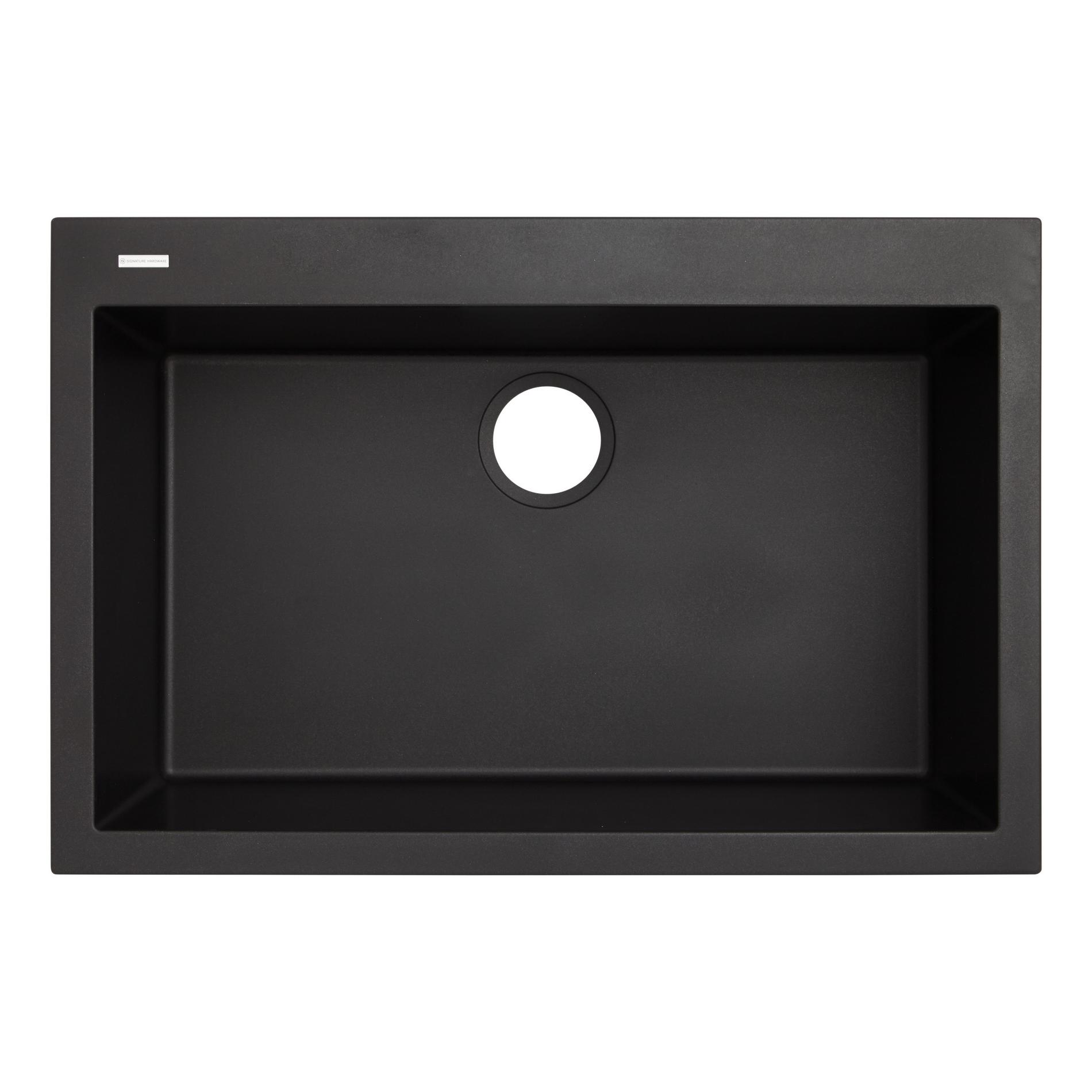 30 Holcomb Drop In Granite Composite Sink Black Signature Hardware