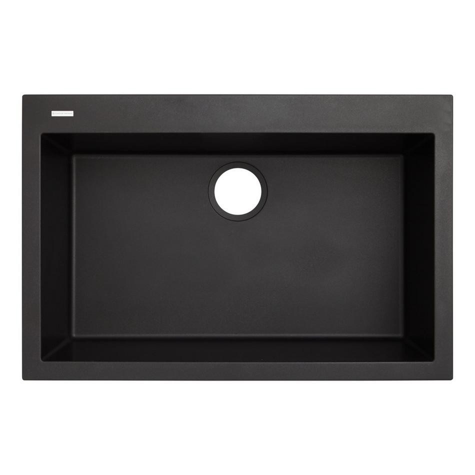 30" Holcomb Drop-In Granite Composite Sink - Black, , large image number 4