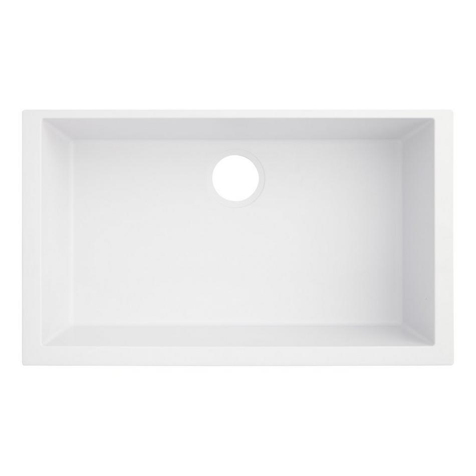30" Holcomb Undermount Granite Composite Sink - Cloud White, , large image number 3