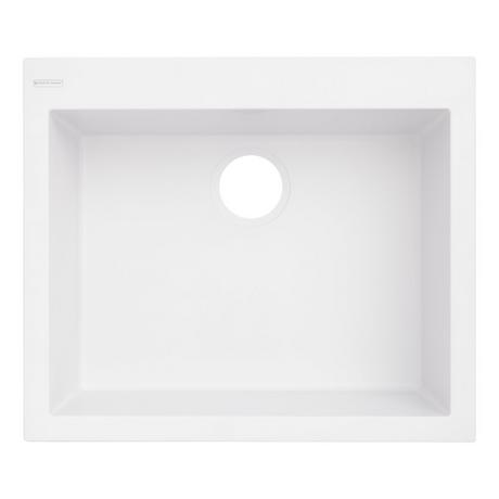 24" Holcomb Drop-In Granite Composite Sink - Cloud White