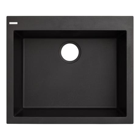 24" Holcomb Drop-In Granite Composite Sink - Black
