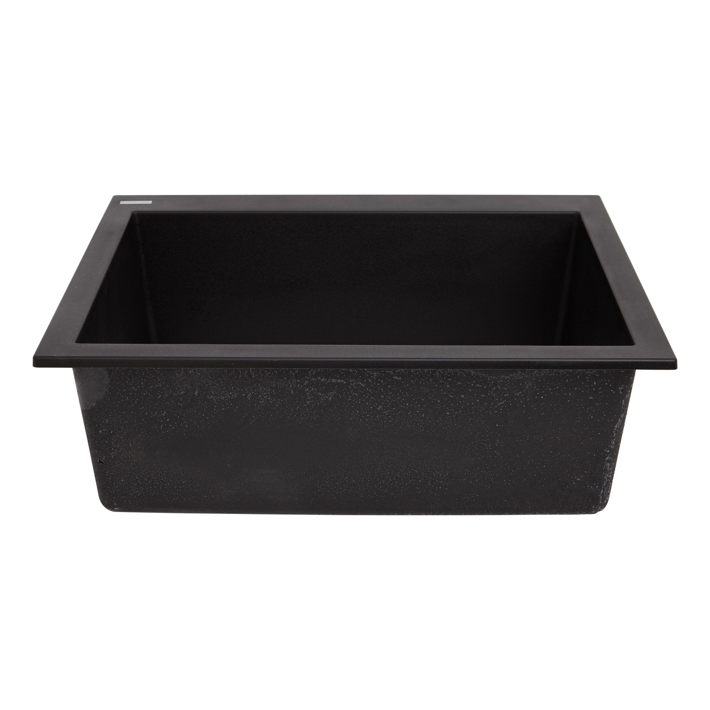 22 Holcomb Drop In Granite Composite Sink Black Signature Hardware