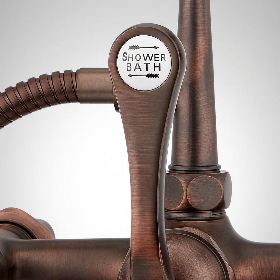 Deck-Mount Telephone Faucet - Lever Handles - 4" Deck Couplers - Oil Rubbed Bronze, , large image number 4