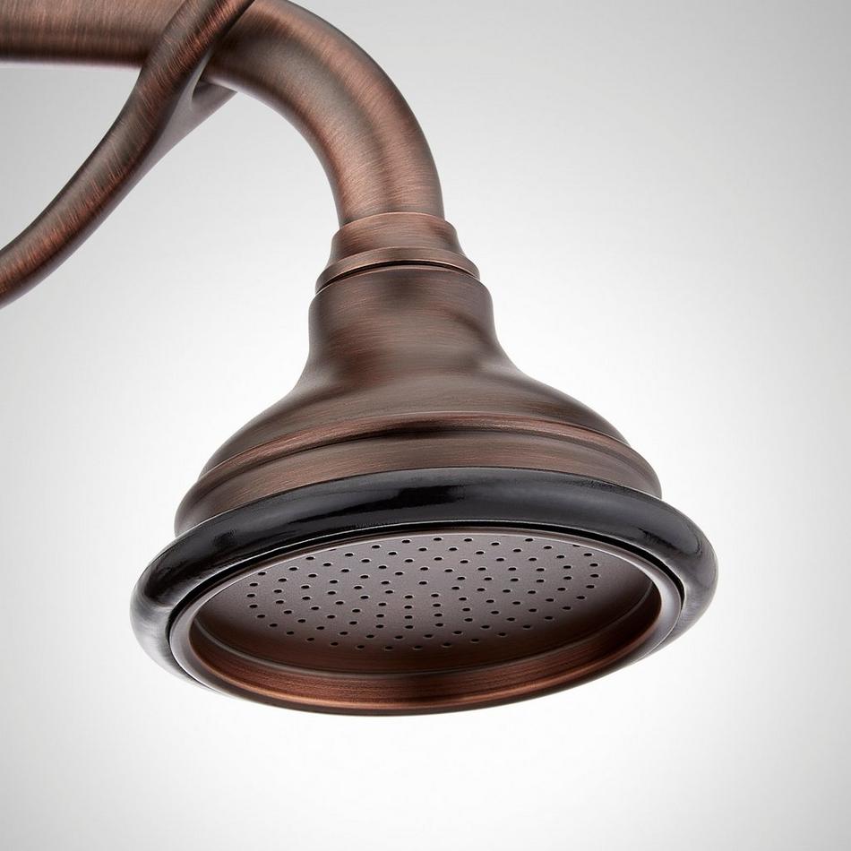 Deck-Mount Telephone Faucet - Lever Handles - 4" Deck Couplers - Oil Rubbed Bronze, , large image number 2