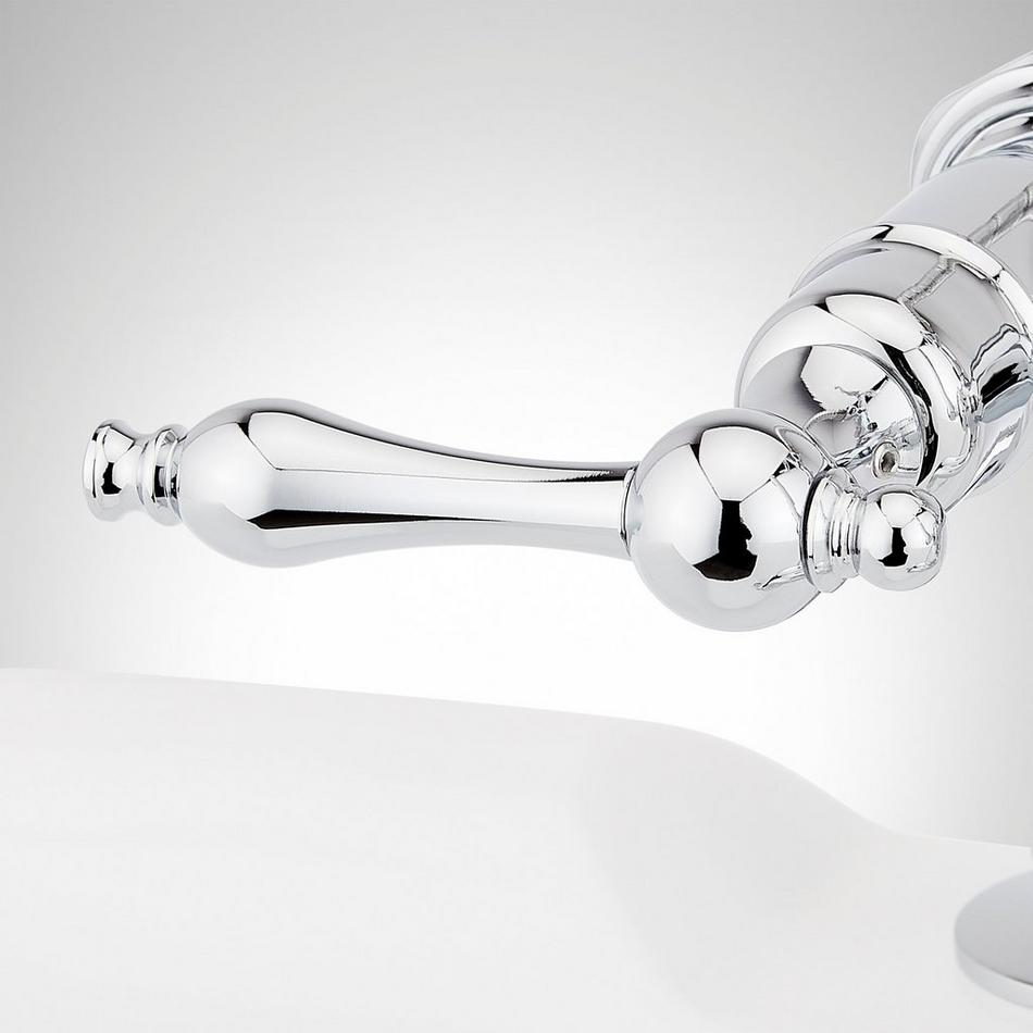 Deck-Mount Telephone Faucet - Lever Handles - 4" Deck Couplers - Chrome, , large image number 3