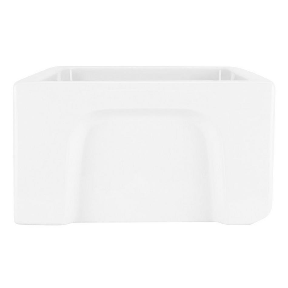 30" Mitzy Fireclay Reversible Farmhouse Sink Smooth Apron White, , large image number 3