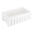 30" Mitzy Fireclay Reversible Farmhouse Sink Fluted Front White, , large image number 1