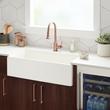 36" Mitzy Fireclay Reversible Farmhouse Sink - Smooth Apron - Biscuit, , large image number 0