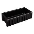 NLA 36" Mitzy Fireclay Reversible Farmhouse Sink Smooth Apron Black, , large image number 6
