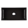 NLA 36" Mitzy Fireclay Reversible Farmhouse Sink Smooth Apron Black, , large image number 8