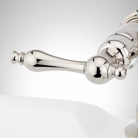 Deck-Mount Telephone Tub Faucet with Lever Handles and Deck Couplers