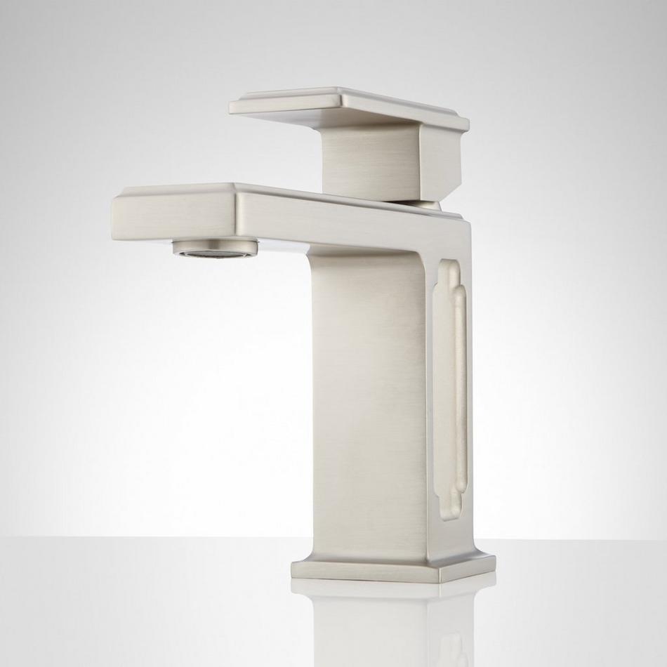 Ryle Single-Hole Bathroom Faucet - Overflow - Brushed Nickel, , large image number 0