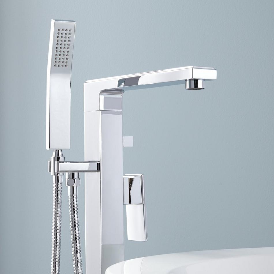 Ryle Freestanding Tub Faucet and Hand Shower - Chrome, , large image number 1