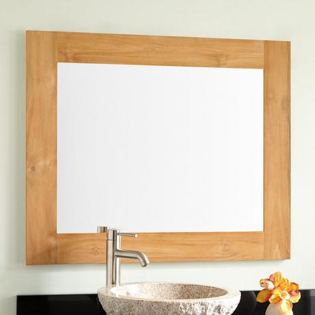 Bastian Teak Vanity Mirror - Natural Teak