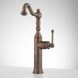 Sidonie Single-Hole Vessel Faucet - Pop-Up Drain - No Overflow - Oil Rubbed Bronze, , large image number 1