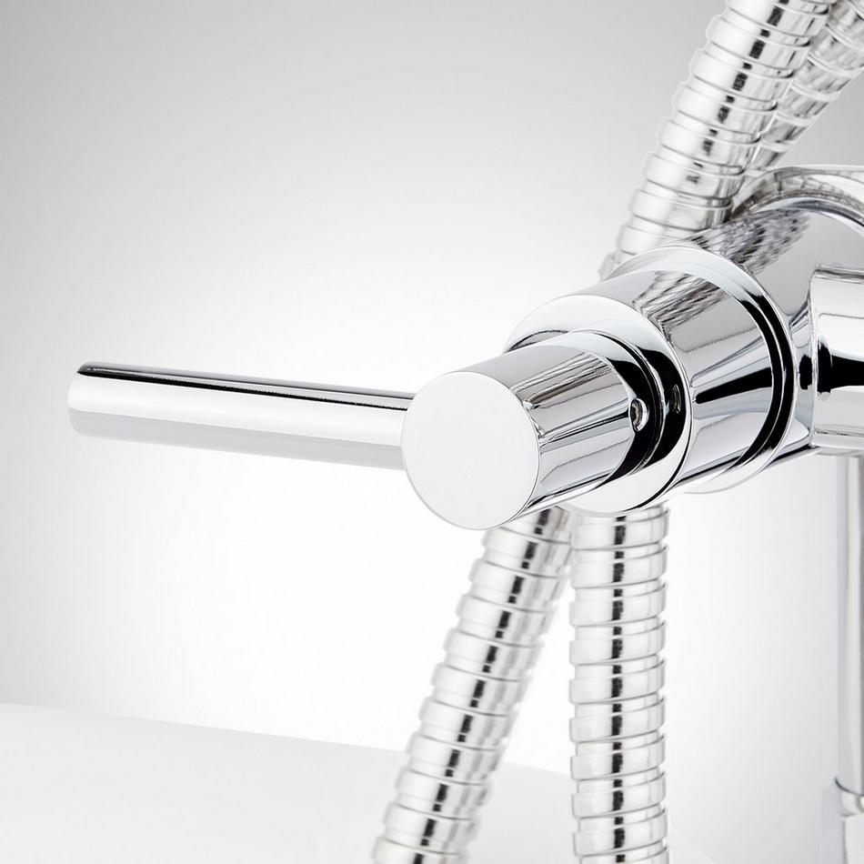Sebastian Deck-Mount Tub Faucet - Lever Handles - 4" Couplers - Chrome, , large image number 3