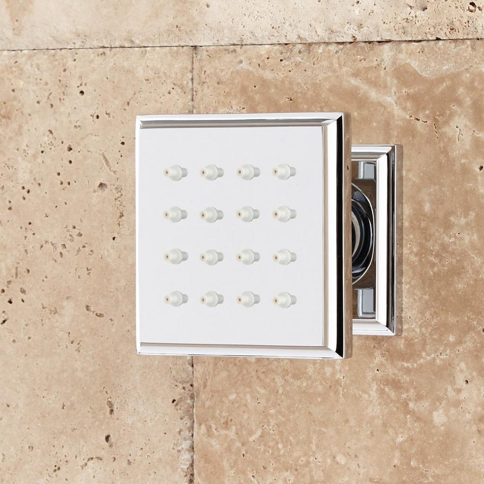 Ryle Thermostatic Shower System with Hand Shower and 3 Body Sprays - Chrome, , large image number 3