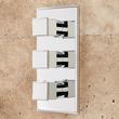 Ryle Thermostatic Shower System with Hand Shower and 3 Body Sprays - Chrome, , large image number 4