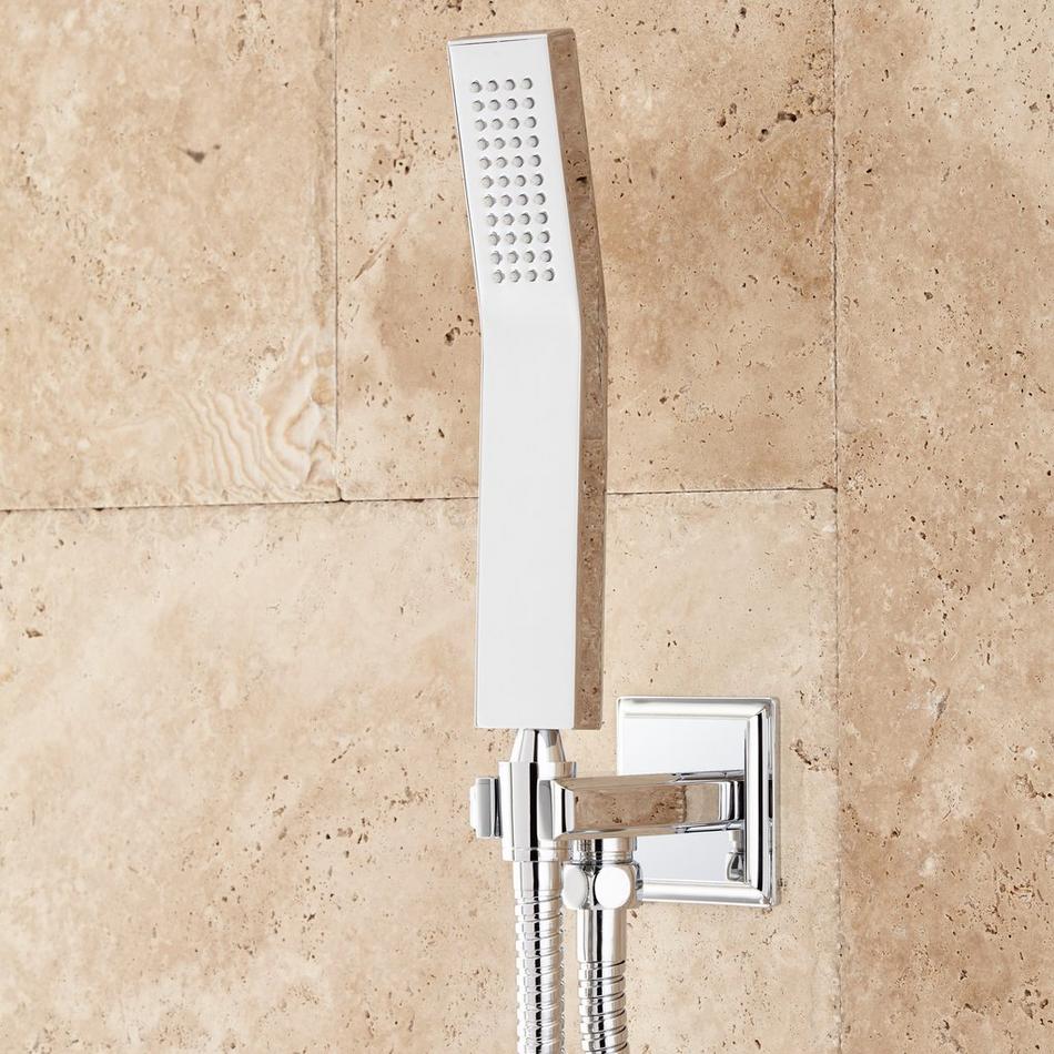 Ryle Thermostatic Shower System with Hand Shower and 3 Body Sprays - Chrome, , large image number 2
