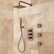 Ryle Thermostatic Shower System with Hand Shower and 3 Body Sprays, , large image number 2