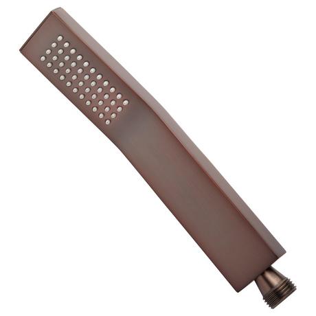 Rectangular Modern Hand Shower With Rubber Nozzles