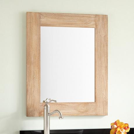 American Pride 24 in. x 36 in. Makeup Mirror Frame Kit in White OK2436N371