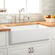 33" Grigham Reversible Fireclay Farmhouse Sink - White, , large image number 0
