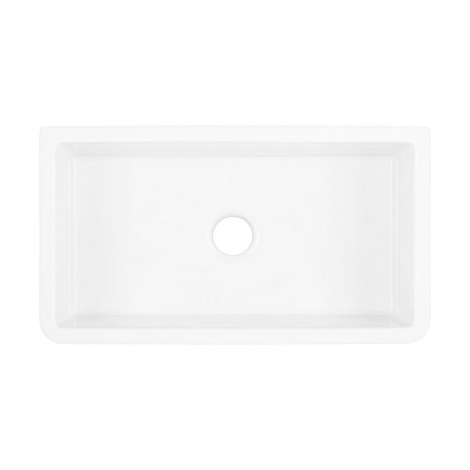 33" Grigham Reversible Fireclay Farmhouse Sink - White, , large image number 5
