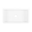 33" Grigham Fireclay Farmhouse Sink - White, , large image number 4