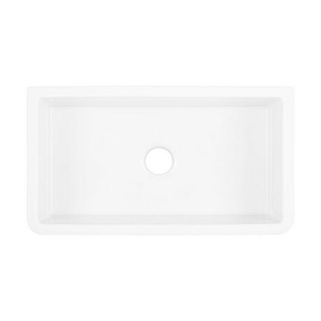 33" Grigham Reversible Fireclay Farmhouse Sink - White