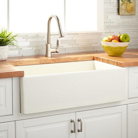 33" Grigham Reversible Fireclay Farmhouse Sink - Biscuit