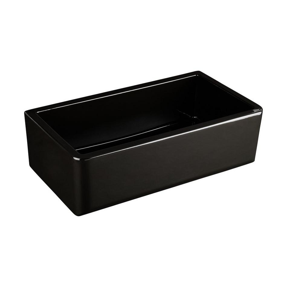 33" Grigham Fireclay Farmhouse Sink - Black, , large image number 1
