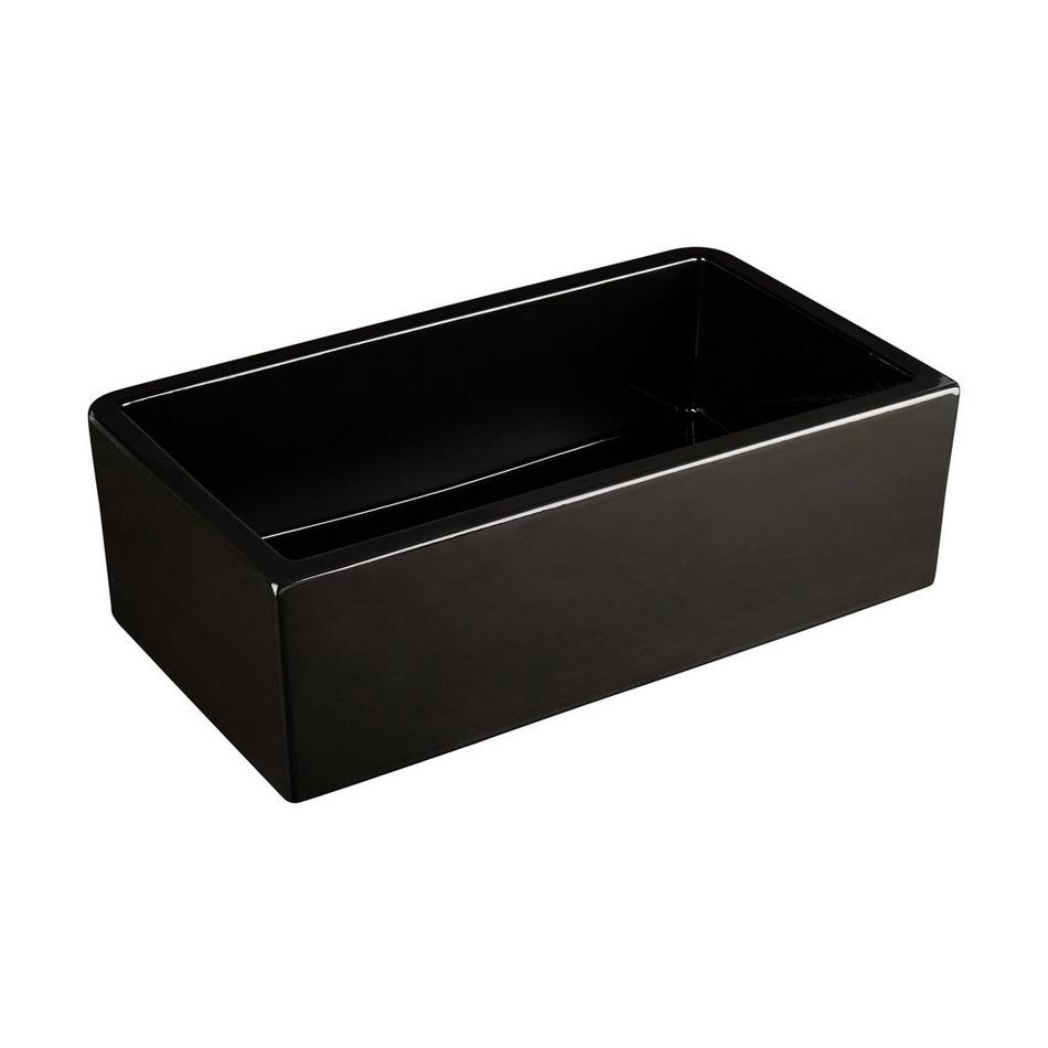 33" Grigham Fireclay Farmhouse Sink - Black, , large image number 2