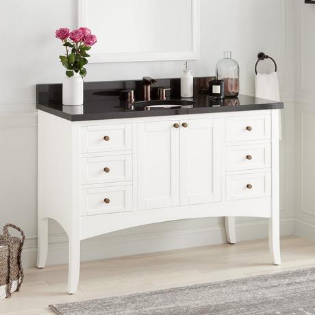 48" Cadmon Vanity for Undermount Sink - White