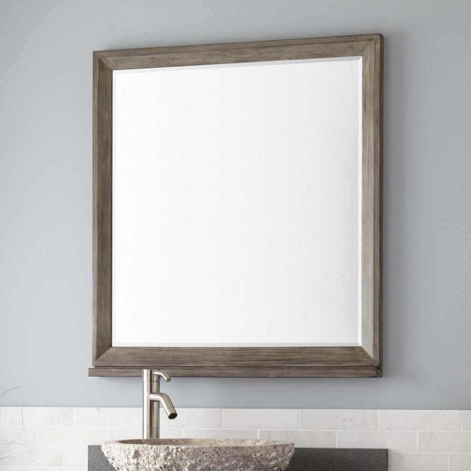 30" Davyn Vanity Mirror - Gray Wash, , large image number 0