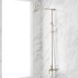 Alliston Exposed Pipe Shower with Hand Shower - Brushed Nickel, , large image number 0