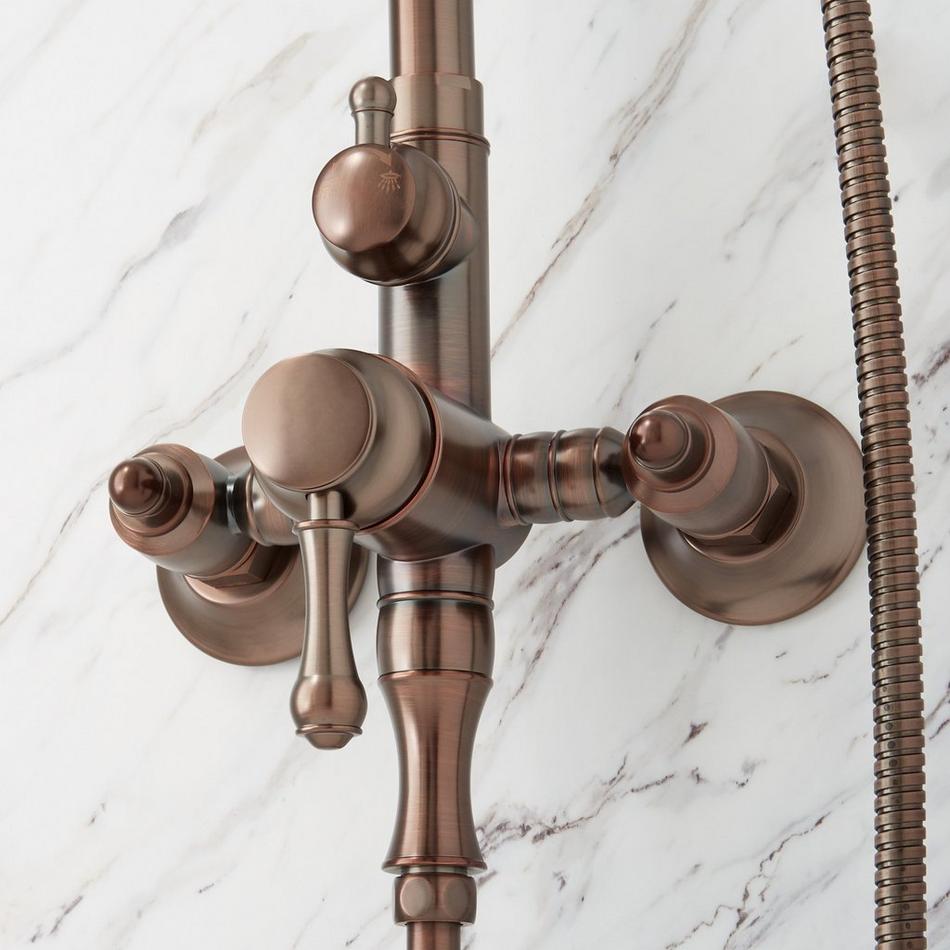 Alliston Exposed Pipe Shower with Hand Shower - Oil Rubbed Bronze, , large image number 3